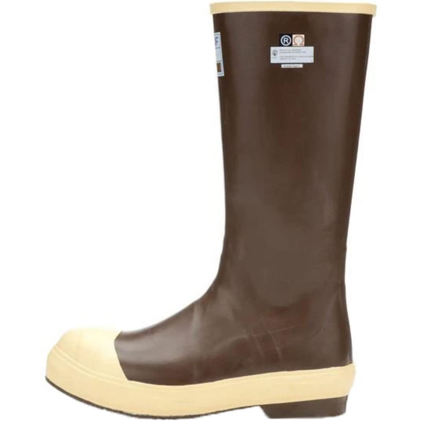 Xtratuf Legacy 15-inch steel toe boot outsole Chevron traction in action