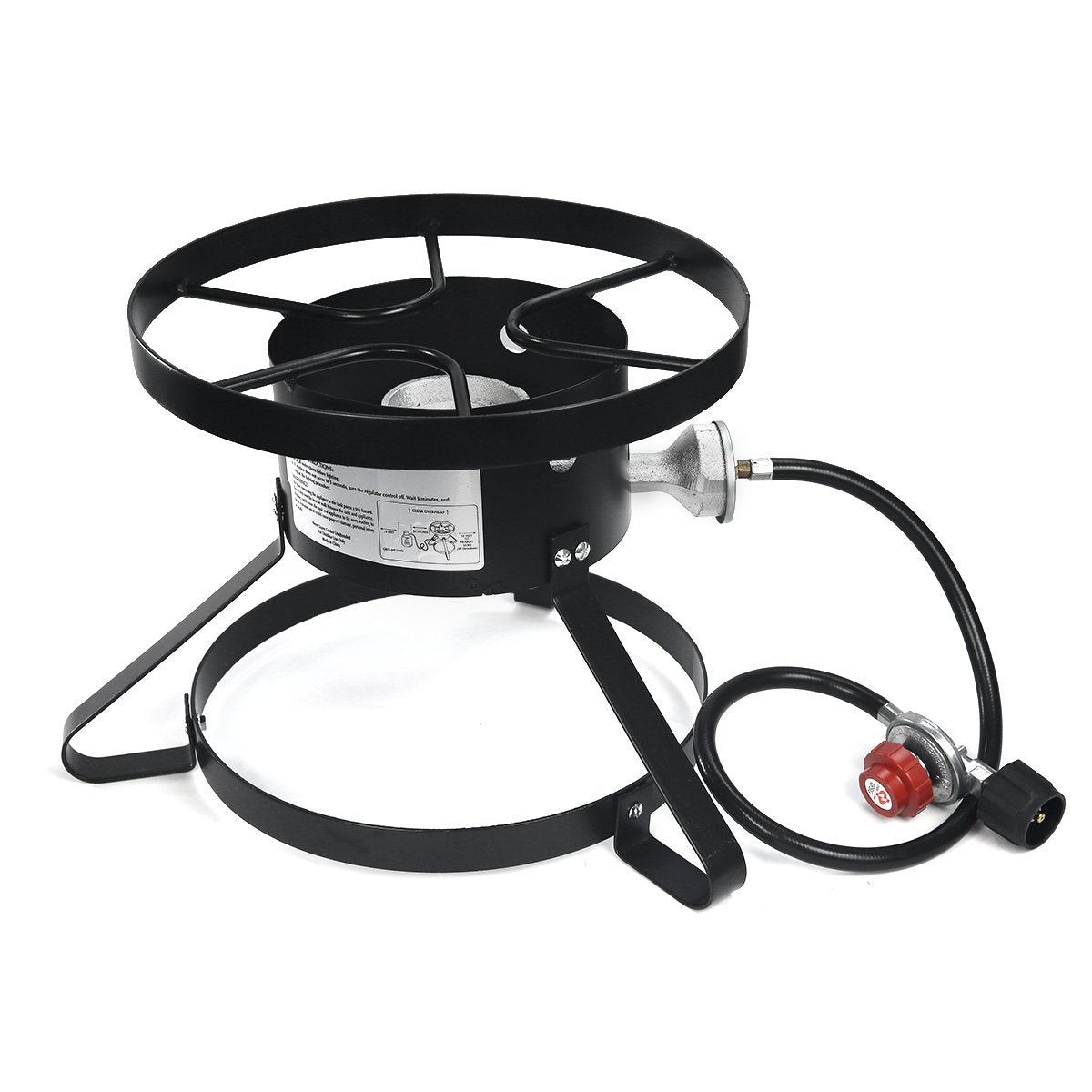 XtremepowerUS regulator and hose connection for safe fuel control while cooking.