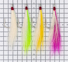 Bucktail teaser demonstrating lifelike motion underwater