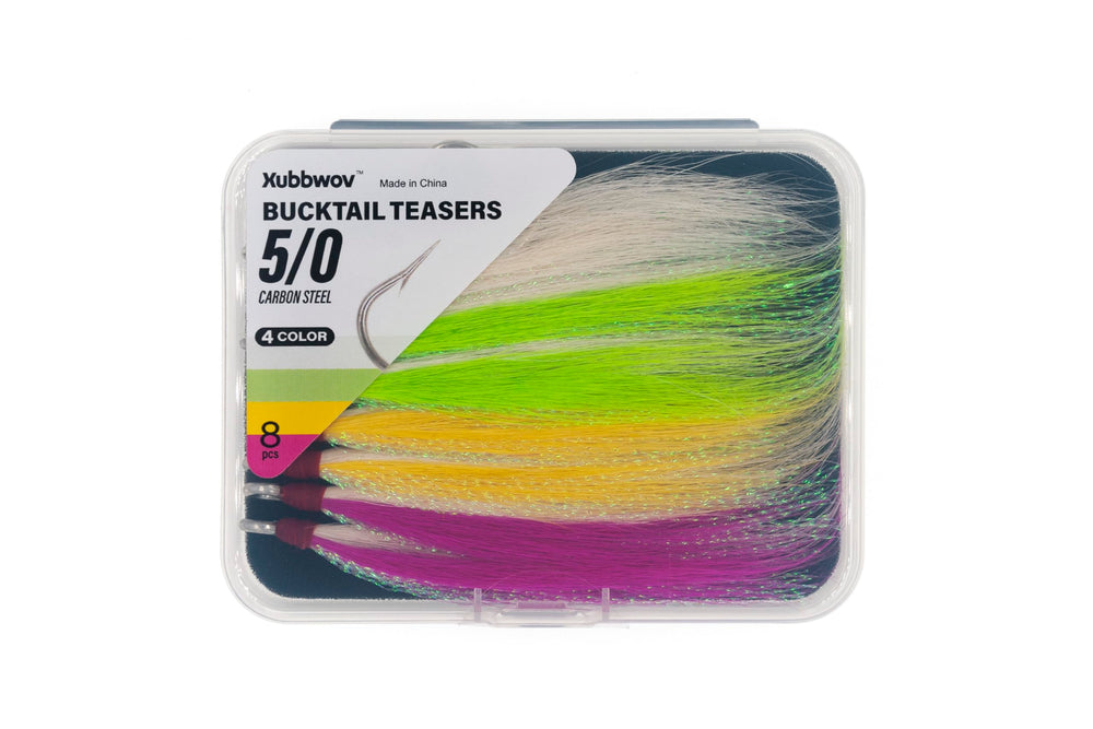 Each teaser measures approximately 3.5 inches for versatile saltwater fishing