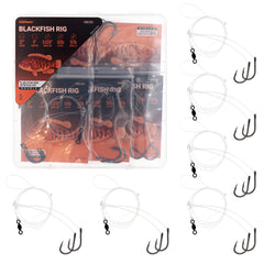 Xubbwov Blackfish Rig with 3/0 double hooks, 37 inch leader