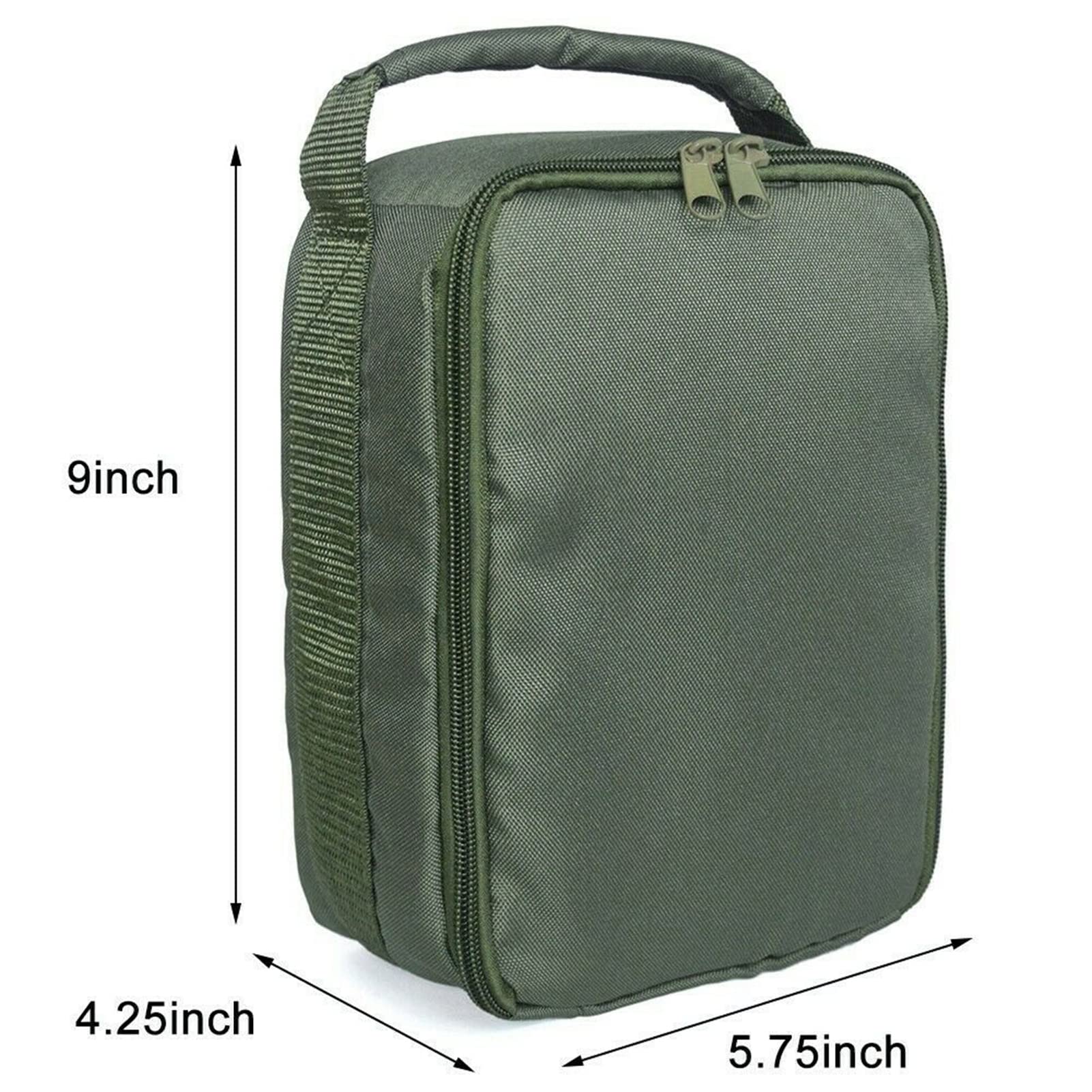 Interior view showing 3 adjustable dividers and padded compartment