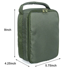 Interior view showing 3 adjustable dividers and padded compartment