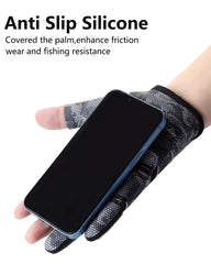 XuoAz fingerless design exposes thumb and index for precise touchscreen control.