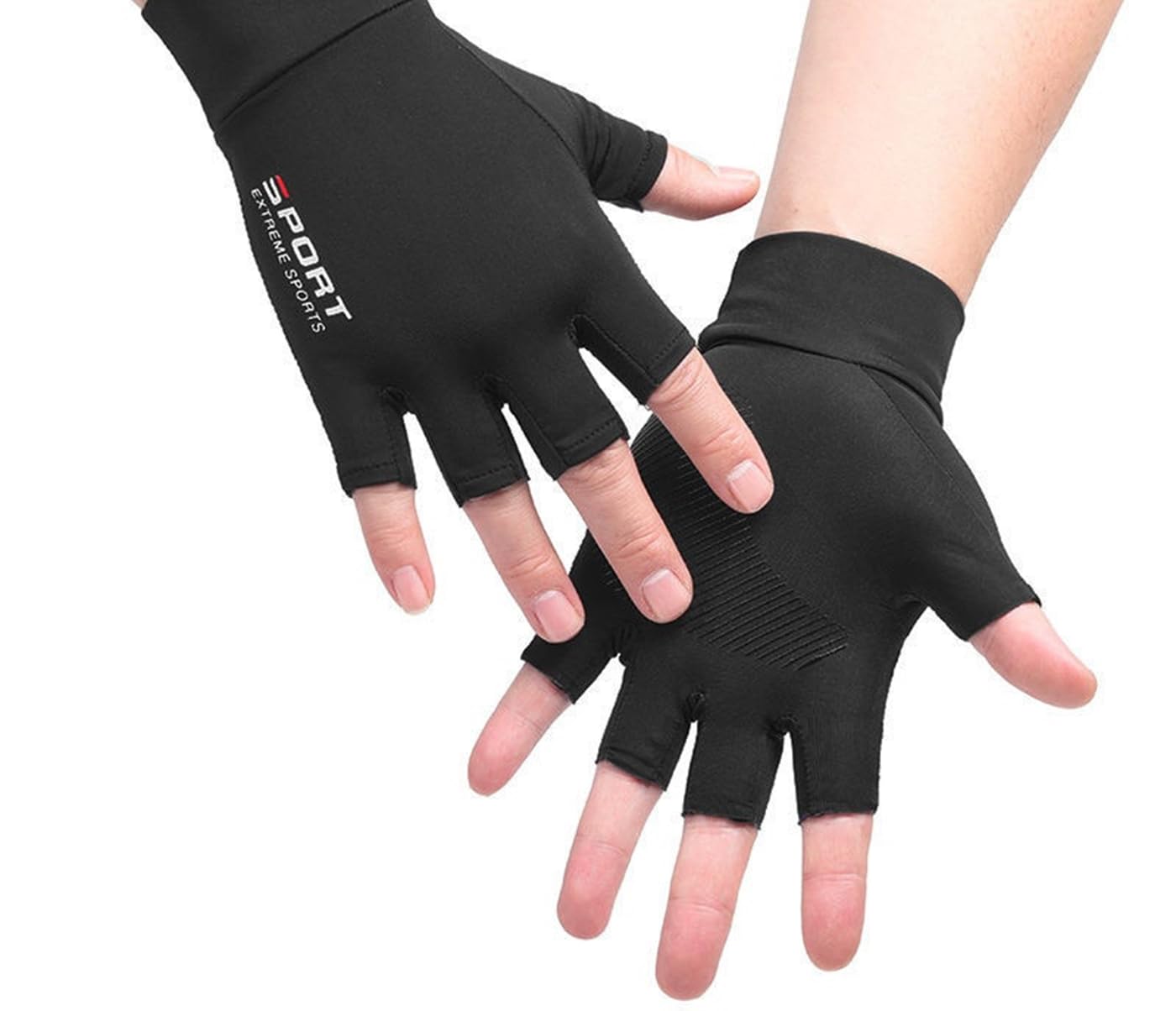 XuoAz hiking gloves featuring breathable quick-dry fabric to stay cool.