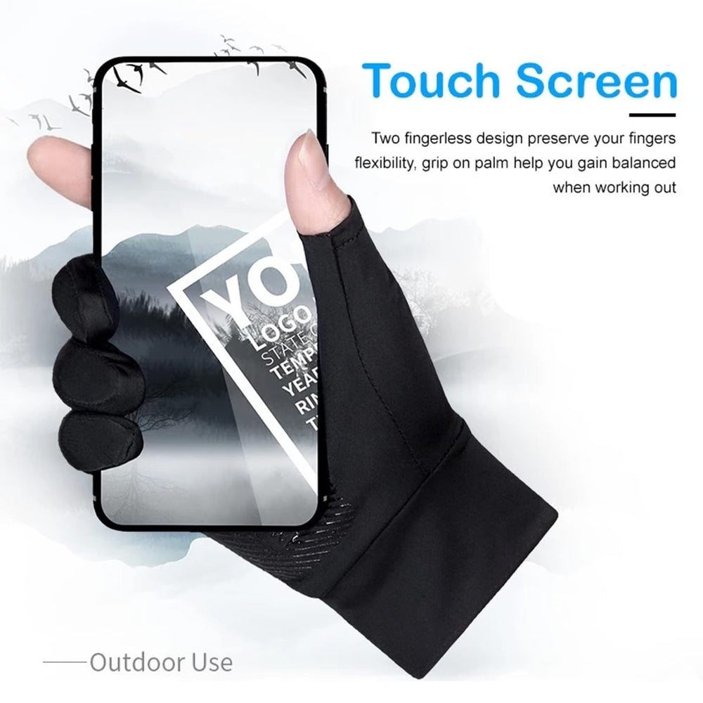 XuoAz non-slip palm gloves provide improved grip for fishing, cycling, and driving.