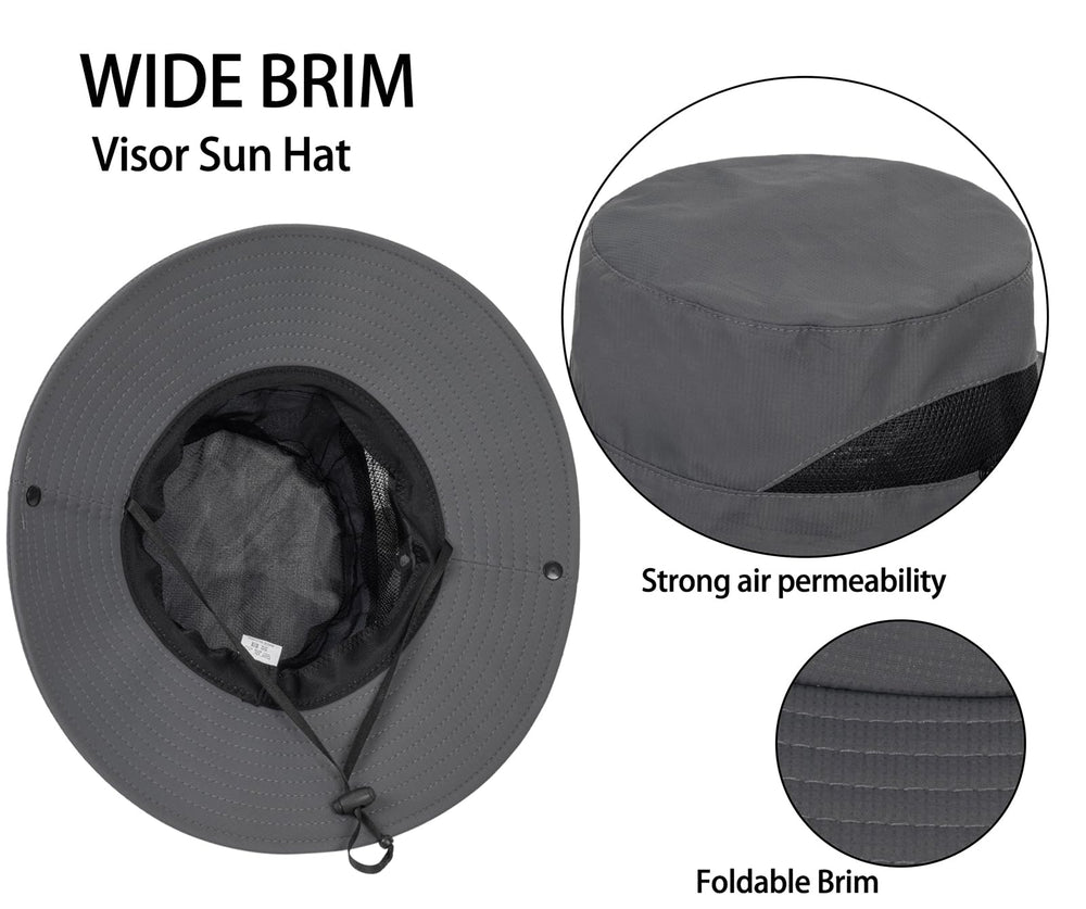 XuoAz hat with adjustable chin strap shown for windy days