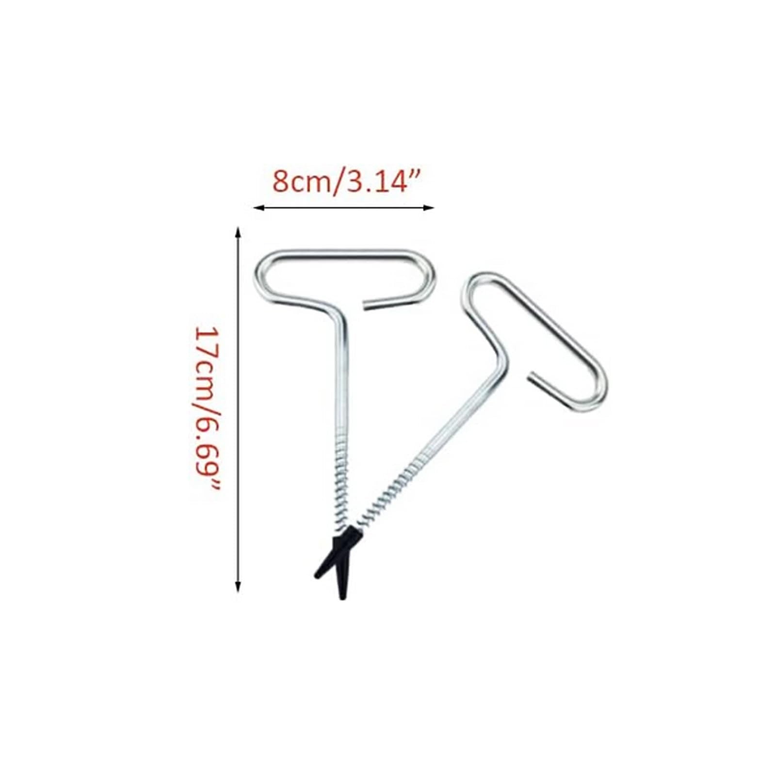 XXhailan ice fishing spiral augur peg pack ready for on-ice setups.