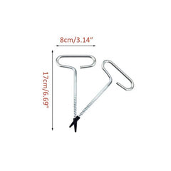 XXhailan ice fishing spiral augur peg pack ready for on-ice setups.