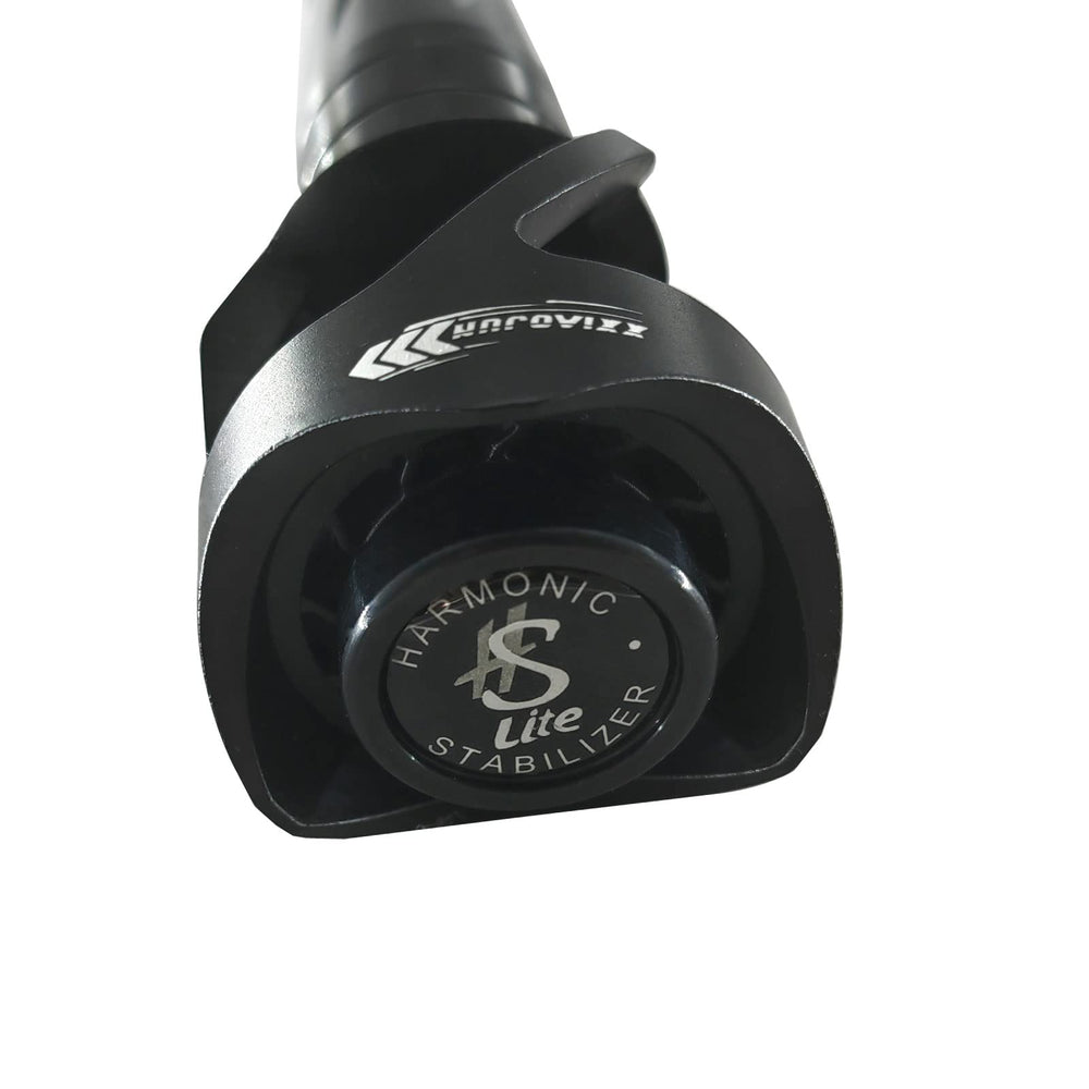xxiaojun bow stabilizer 12in carbon side-view emphasizes noise reduction and stable aiming