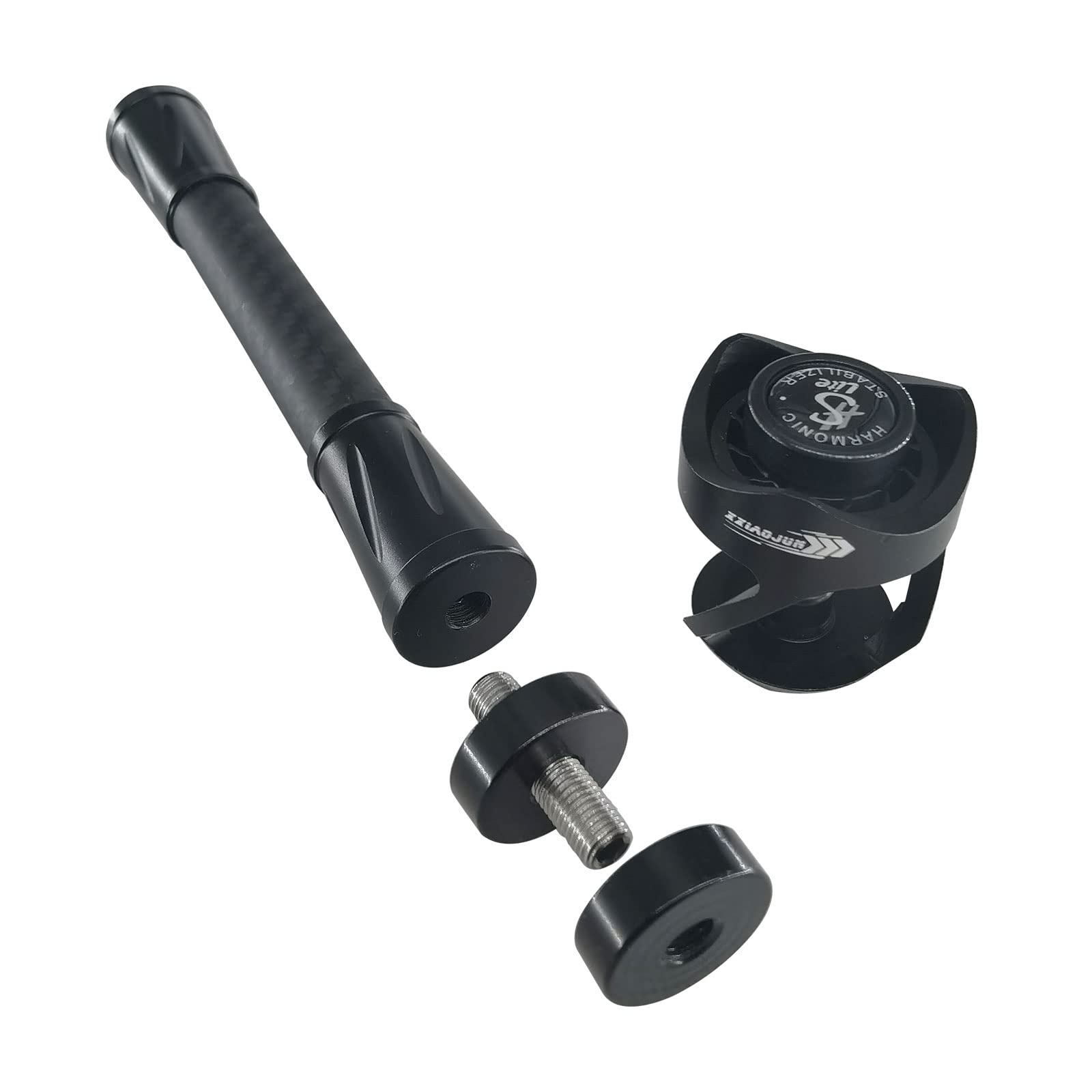 xxiaojun bow stabilizer front-view demonstrates quick stabilization for fast setup
