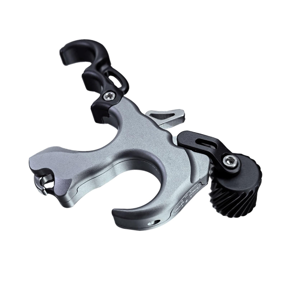 xxiaojun compound bow release clamp head design reduces pull distance and wear