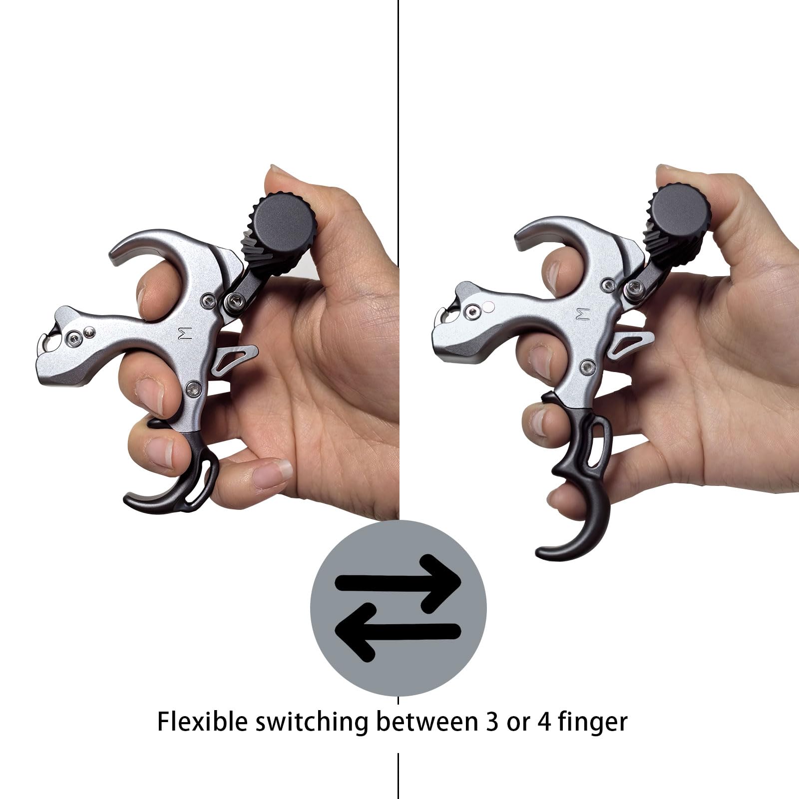 xxiaojun release thumb button detail showing slip-resistant grip