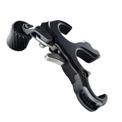 xxiaojun thumb-button release features slip-resistant concave-convex grip.