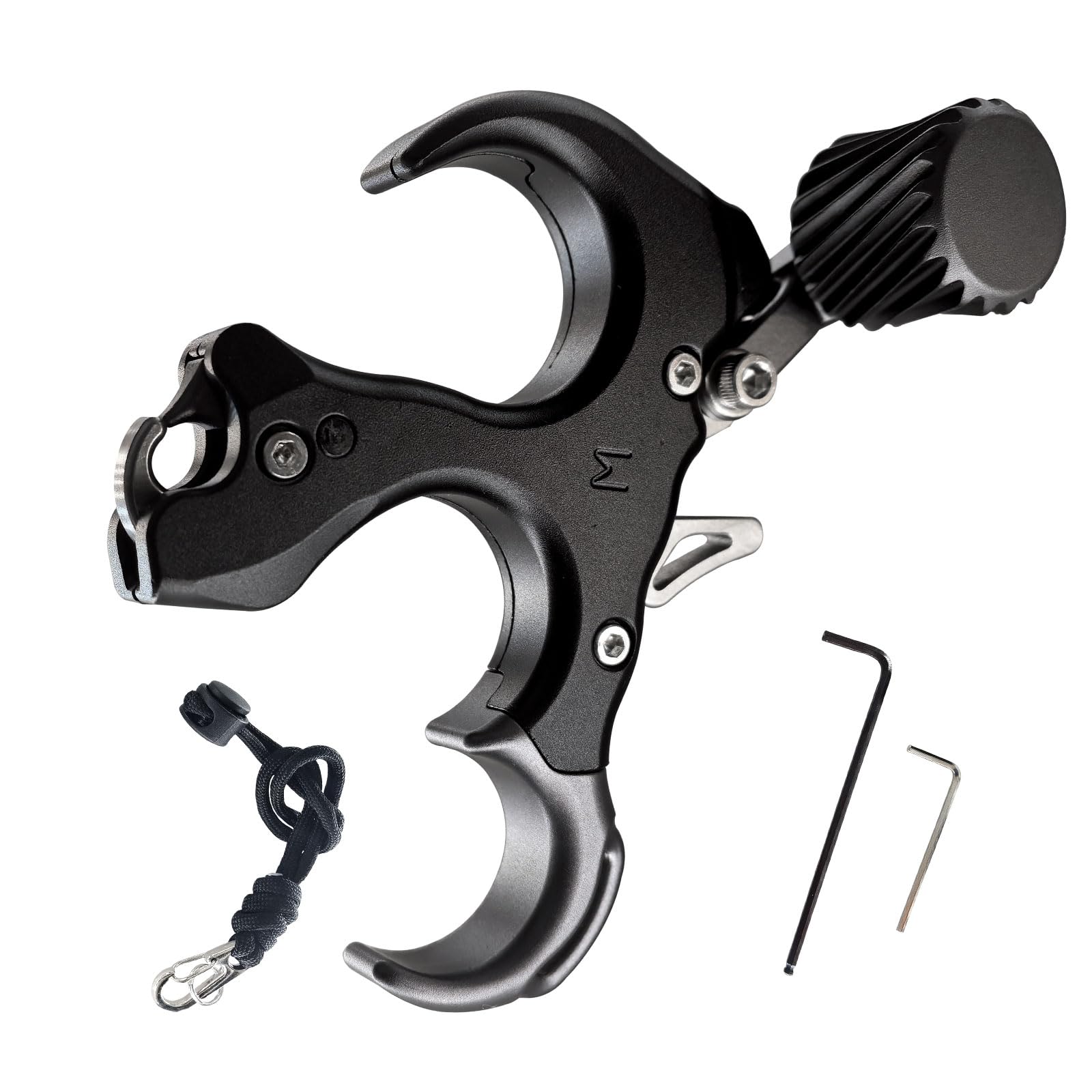 xxiaojun compound bow release with wrist straps for steadier practice sessions.