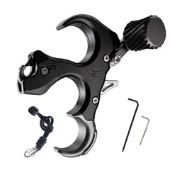 xxiaojun compound bow release with wrist straps for steadier practice sessions.