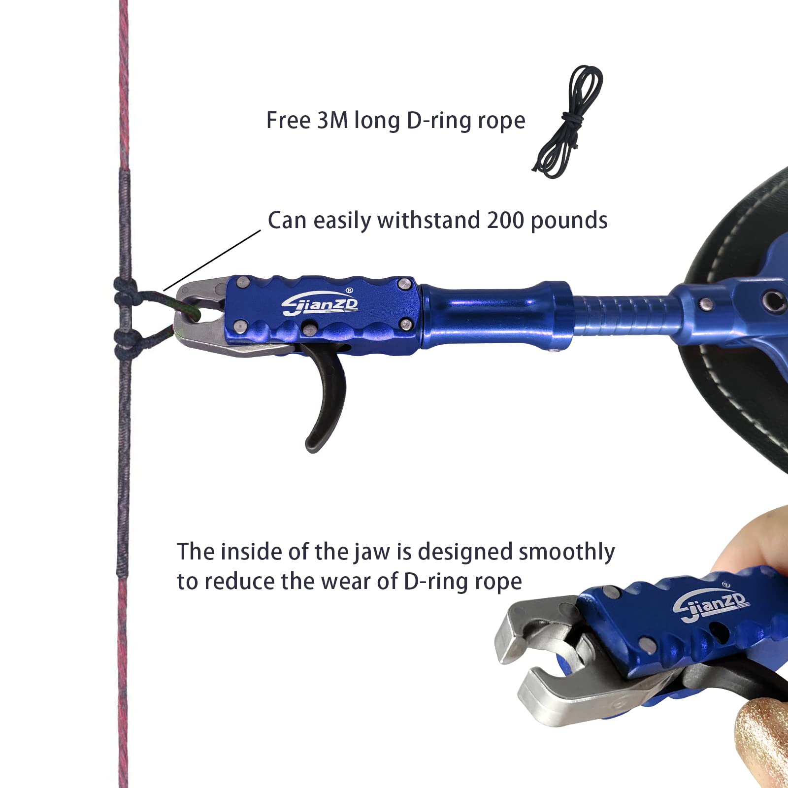 xxiaojun 118-inch D-loop rope included for easy setup