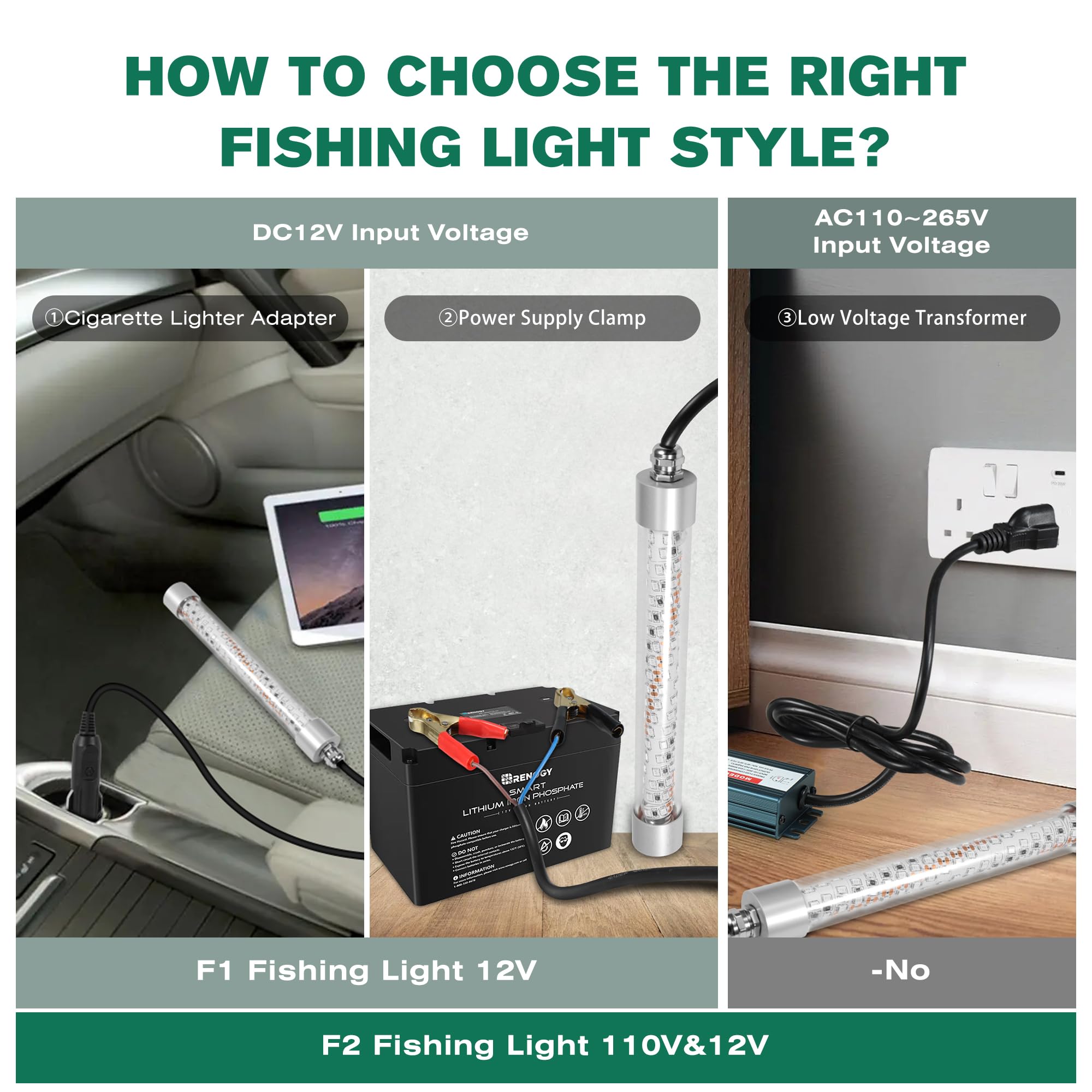 XXK F1 includes 12V DC power clip and cigarette lighter for easy setup.