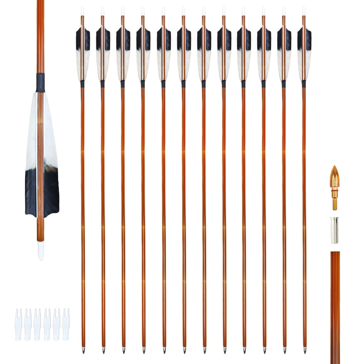 XXRRP ARCHERY carbon arrow 30-inch shaft for durable target practice.