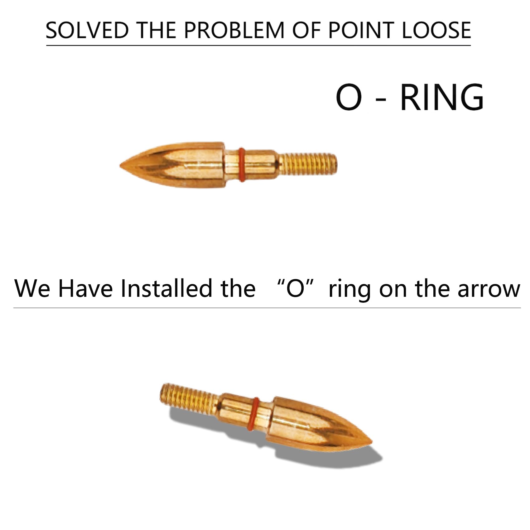 XXRRP ARCHERY O-RING locking tip enables easy tip changes.