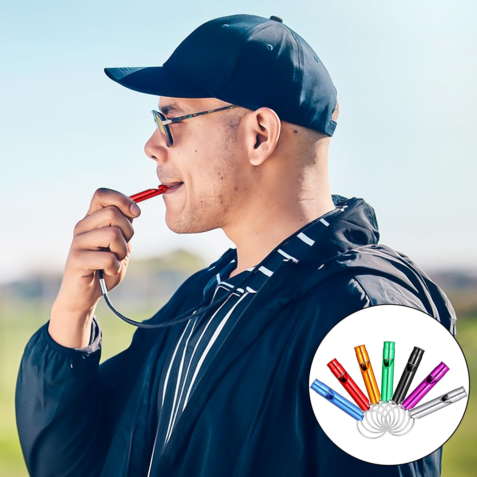 Xyembu emergency whistle with loud tone for quick attention outdoors.