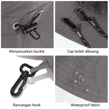 Chin strap and back strap adjustment on XYIYI hat