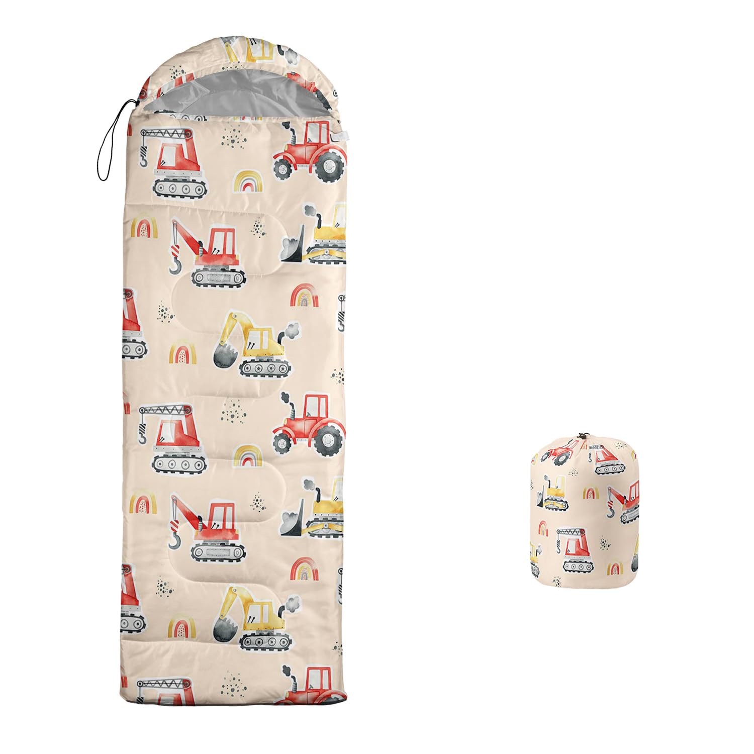 XYNHML Excavator Tractor all-season rainbow sleeping bag brightens outdoor trips.