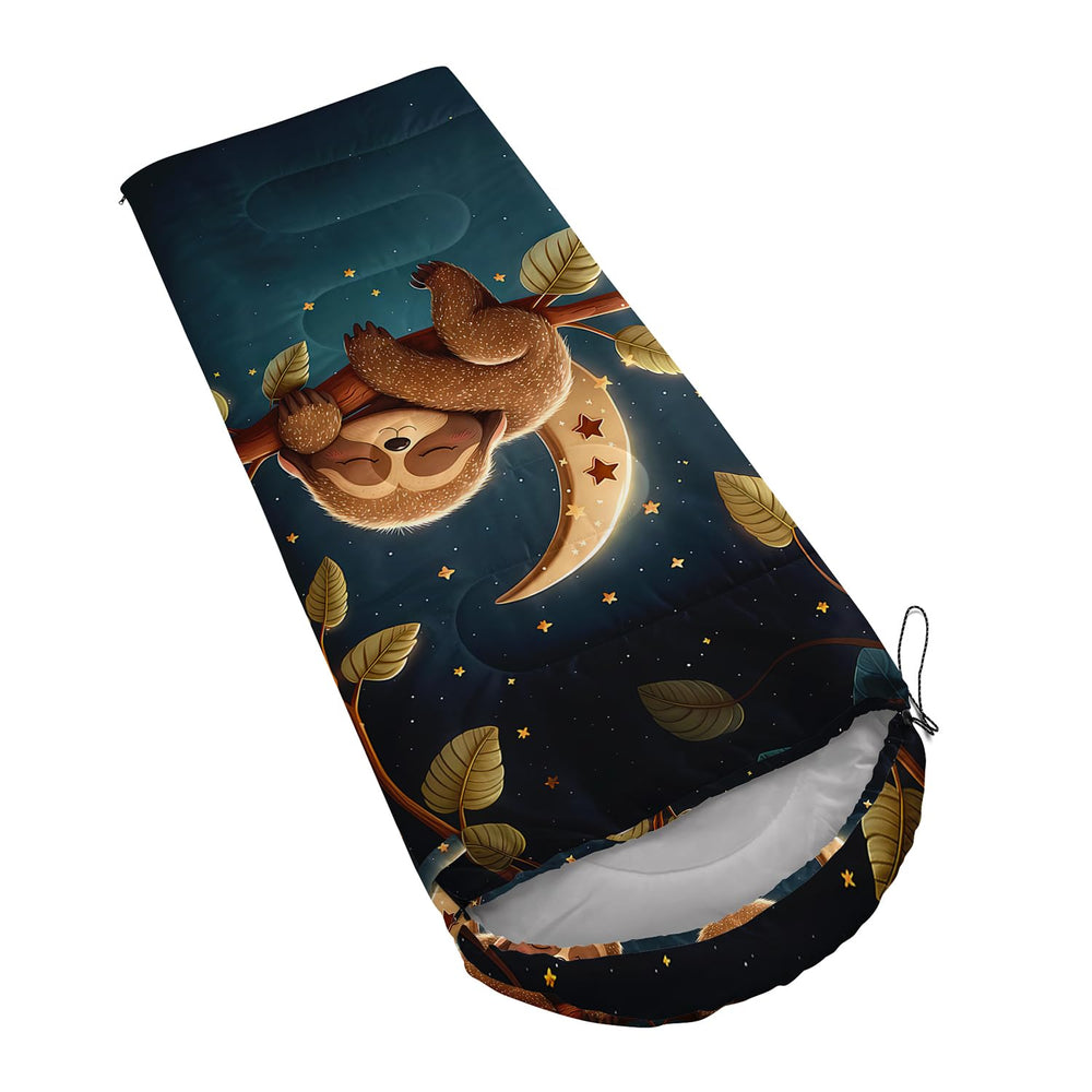 XYNHML sleeping bag packed in compression bag showing easy portability.