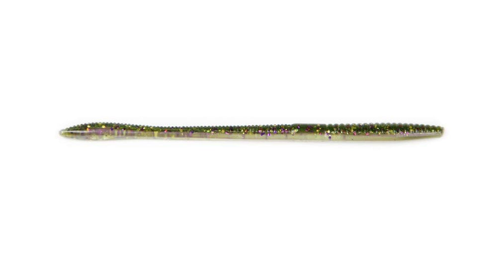 XZONE Deception Worm 6-inch; finesse soft plastic with a standing tail for bass-friendly presentations
