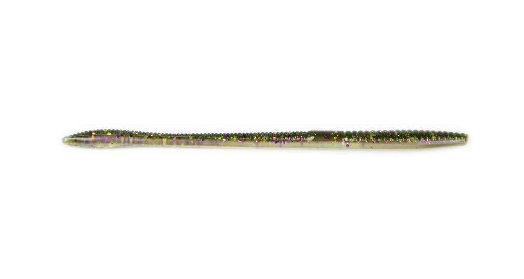 XZONE Deception Worm 6-inch; finesse soft plastic with a standing tail for bass-friendly presentations
