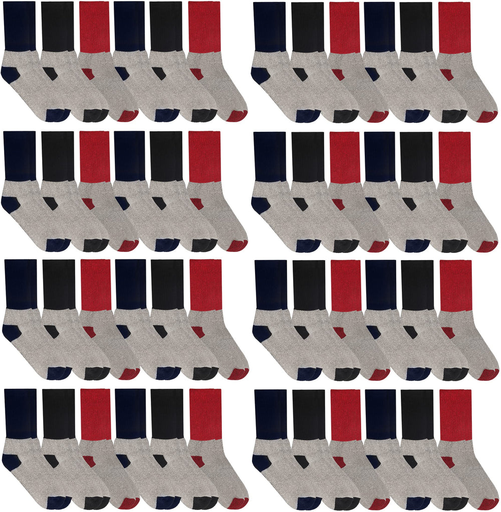 Yacht & Smith 48-pair women's thermal crew socks pack keeps toes warm daily