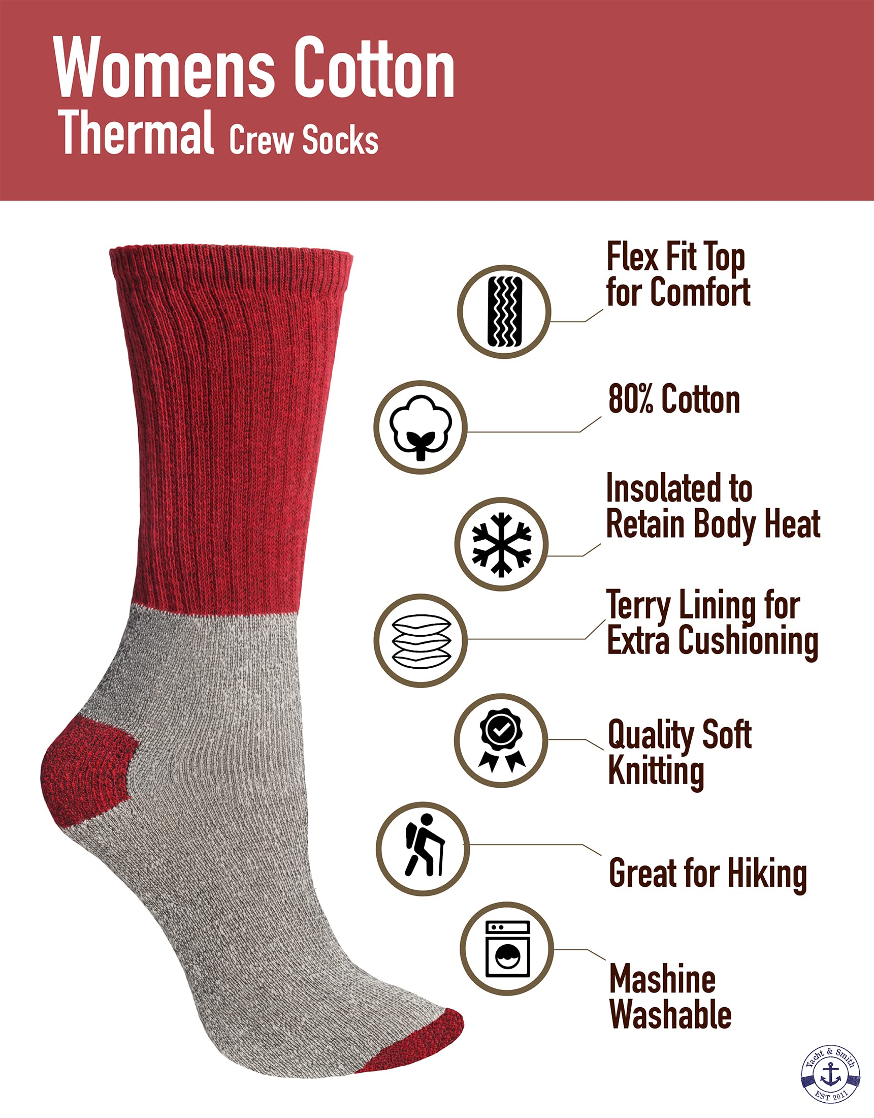 Yacht & Smith brushed lining adds soft warmth for indoors or outdoors