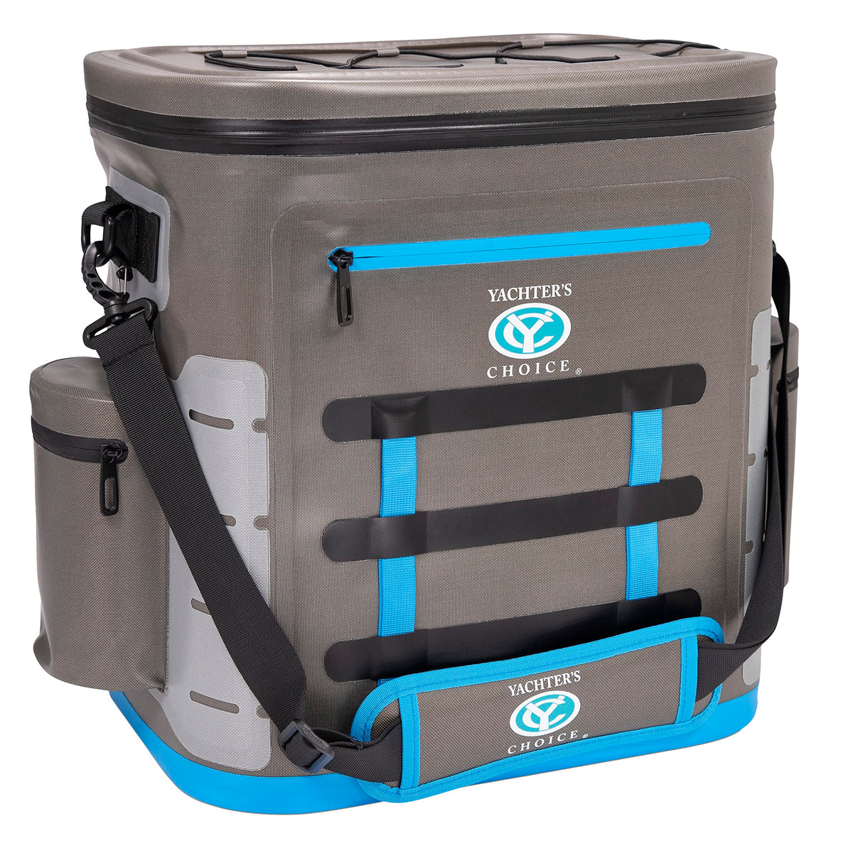 Yachter's Choice soft cooler with adjustable strap keeps beverages secure during outdoor trips.
