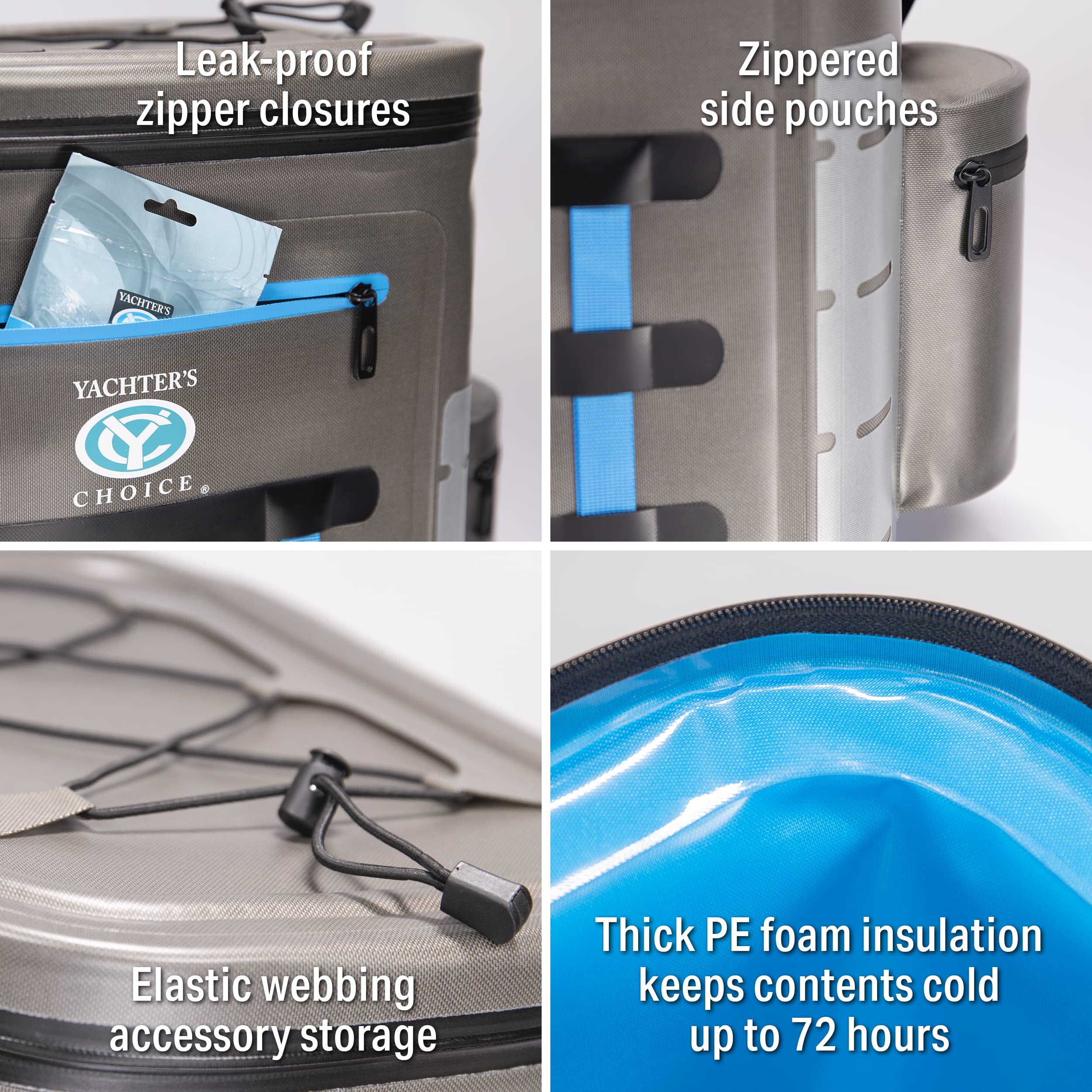Yachter's Choice front pocket stores small essentials for easy reach.