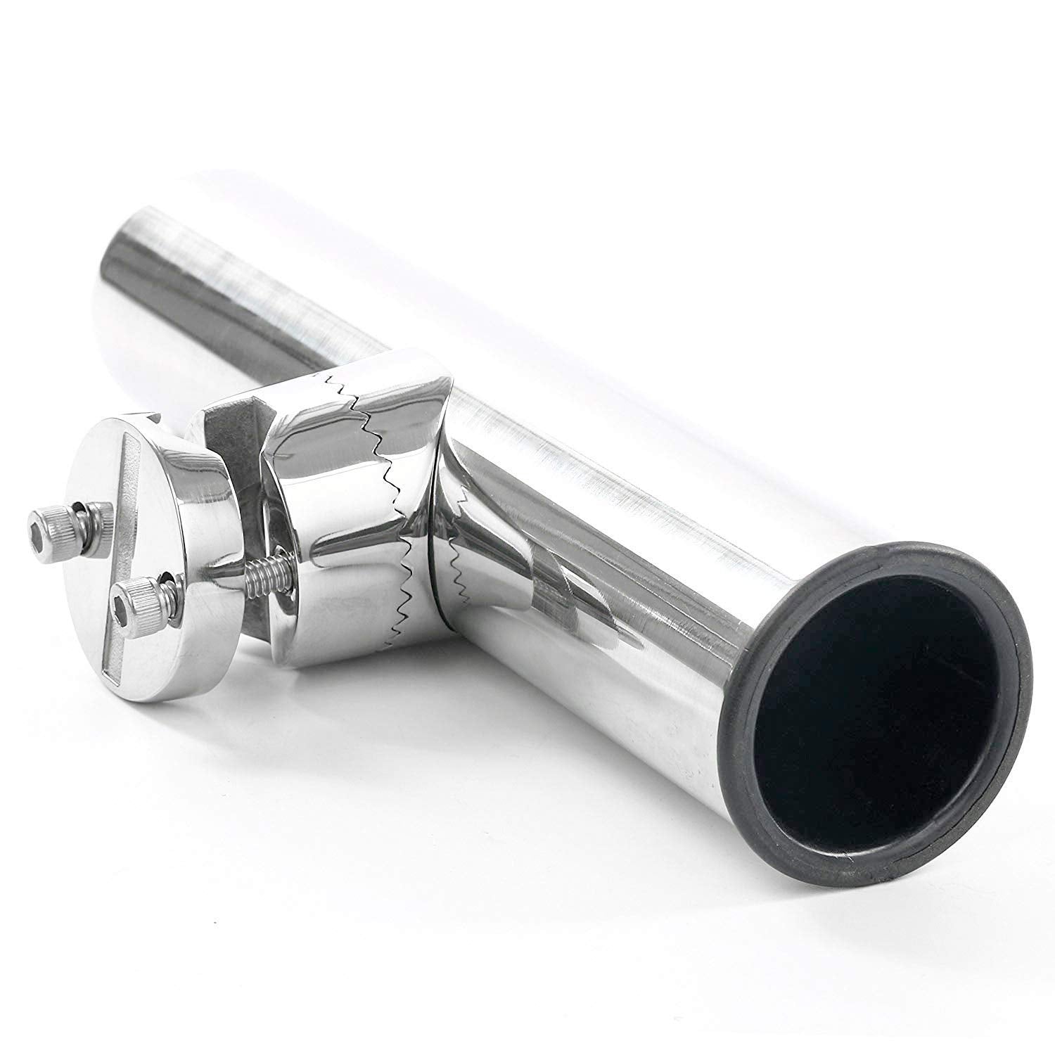 Yaegarden rod holder drain hole helps water drain away.