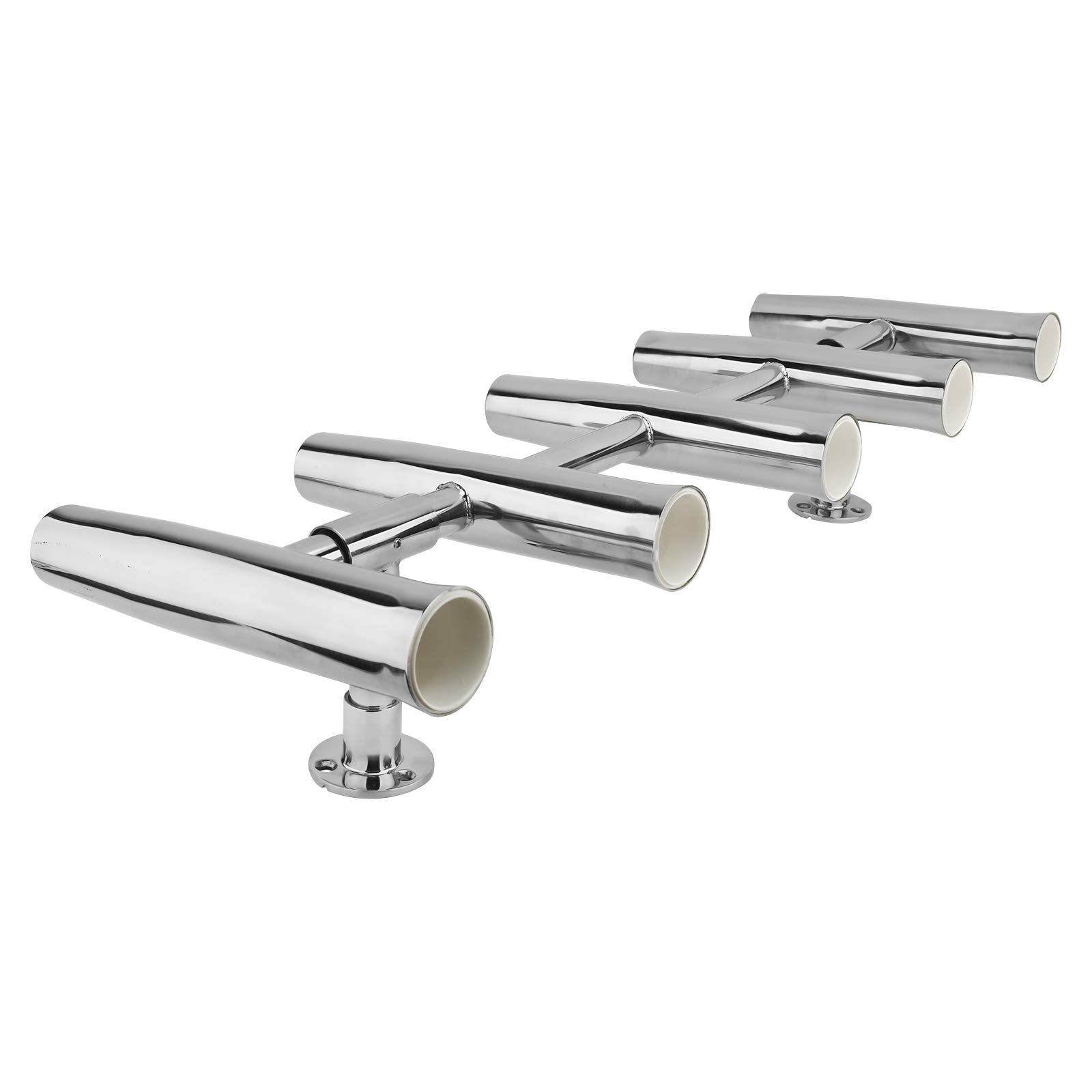 YaeMarine 5-tube rocket launcher rod holder in stainless steel