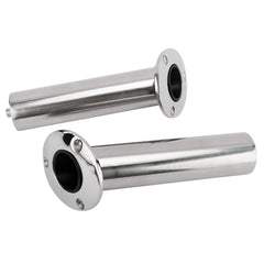 Flush mount base showing 15/30/90 degree flange angles for gunnel mounting