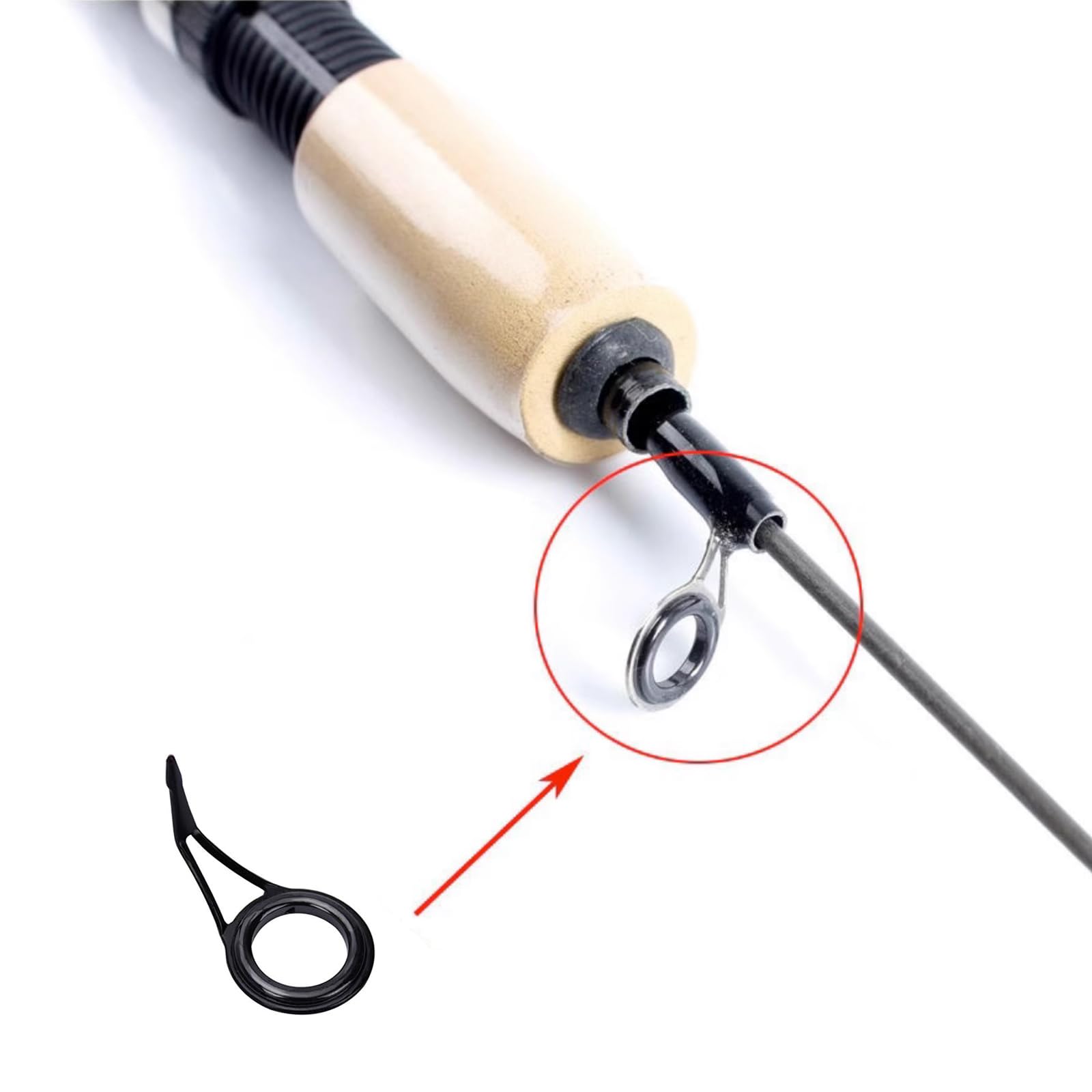 High-quality mounting eyelets for fishing rod repair
