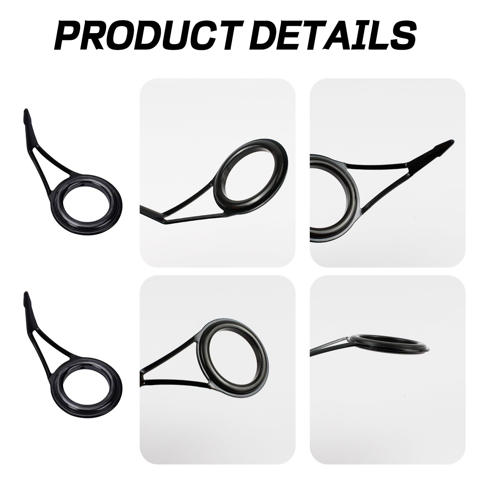 Assorted single-leg guides for various rod types