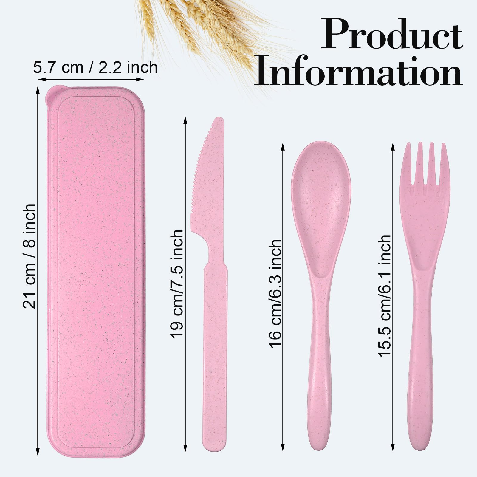Yahenda colorful utensil arrangement emphasizes color variety for school or office meals.