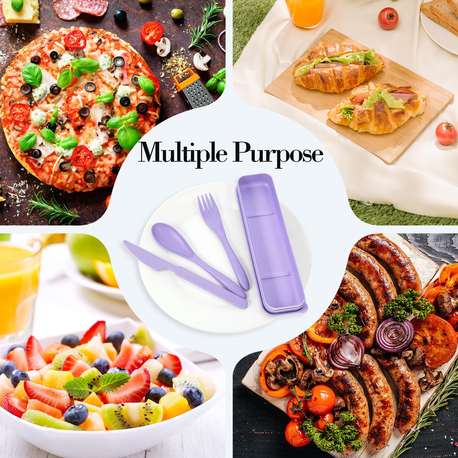 Yahenda dishwasher-safe, stain-resistant utensils are easy to clean.