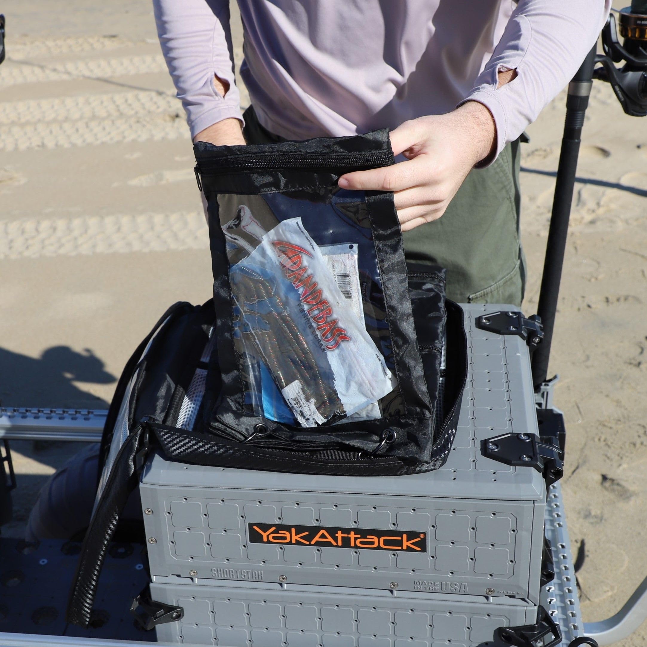 Binder used as a tool holder for fishing gear