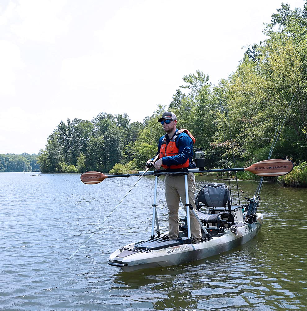 YakAttack CommandStand in stand-up mode ready for rigging on a kayak.