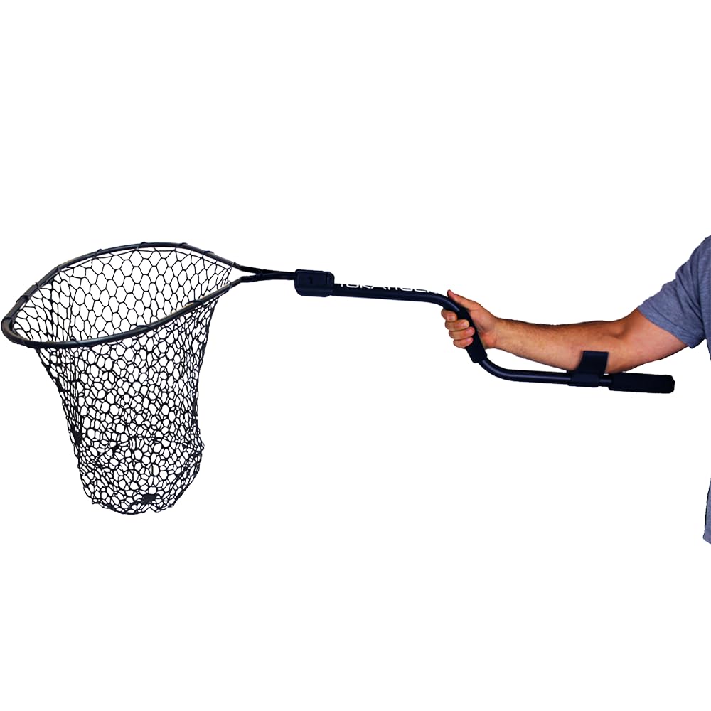 YakAttack Leverage Landing Net forearm grip for stable landings.