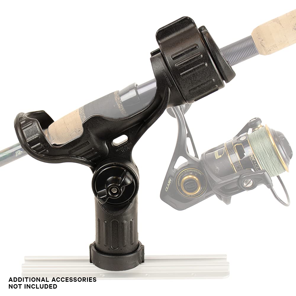 Omega Rod Holder in adjustment mode showing rotation capability