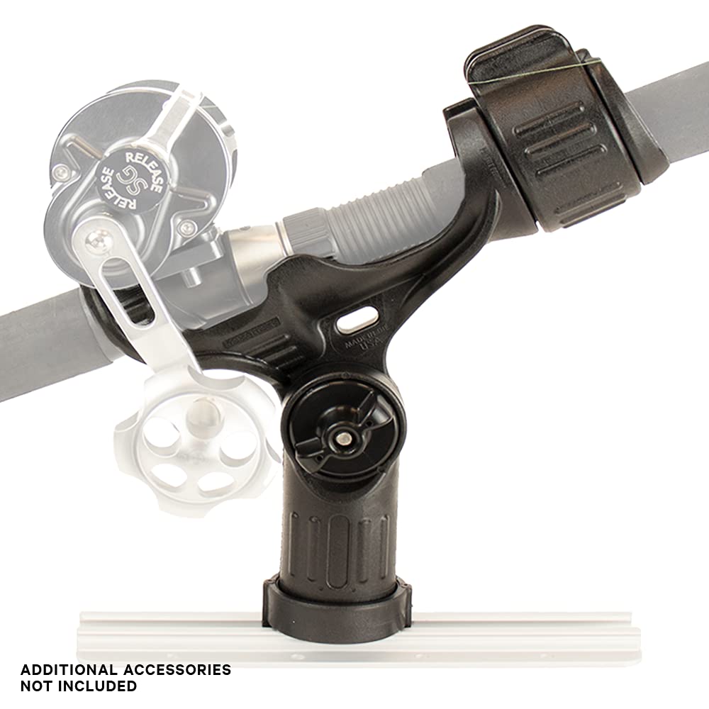 Quick-release MightyBolt lever on Omega Rod Holder