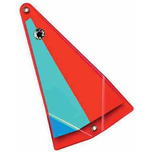 Yakima Bait Big AL's Fish Flash 6-inch red/orange/pearl flashes to attract bites while trolling
