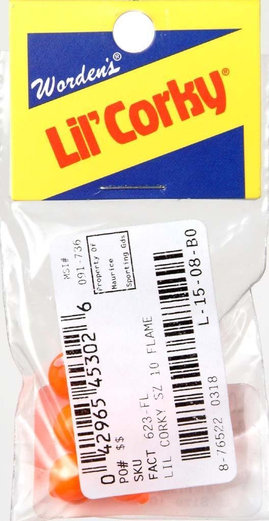 Yakima Bait Lil Corky 6-pack size 10fl, ideal for rigging setups and lure presentation