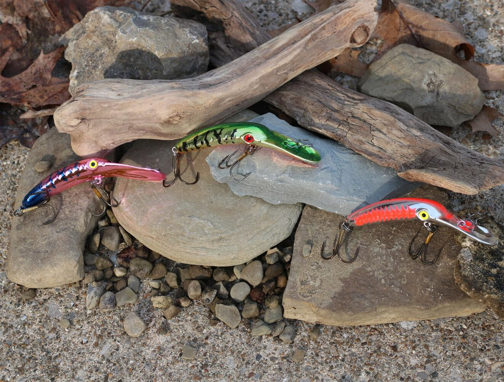 Yakima Bait Mag Lip 4.0 diving depth diagram shows performance in varying currents