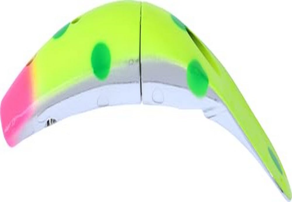 Yakima Bait Spin-N-Fish 4.0 Monkey Pickles lure front view with scent-dispersing bait chamber
